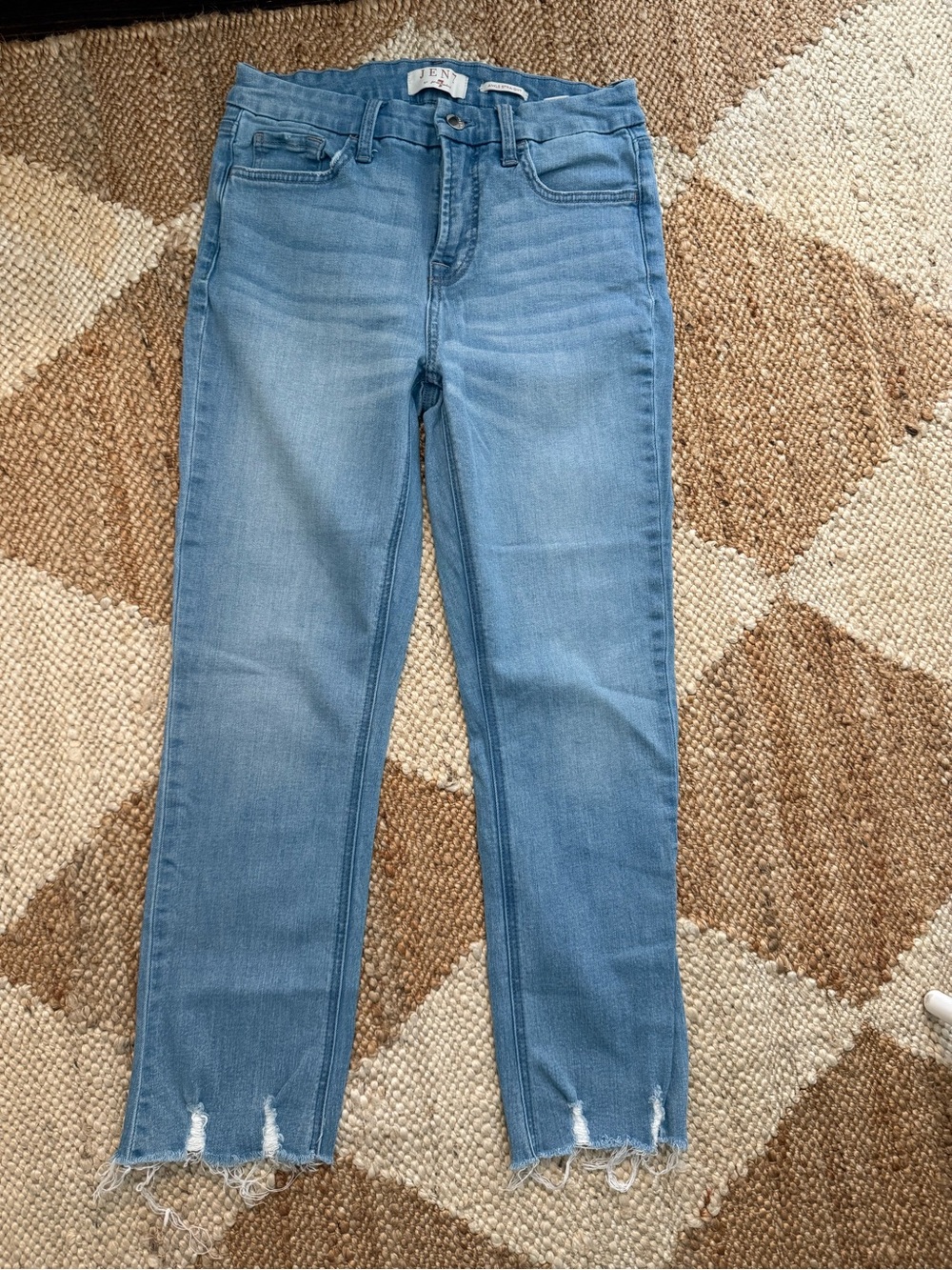 Like New Jen 7 for all Mankind Light Blue Jeans - 4